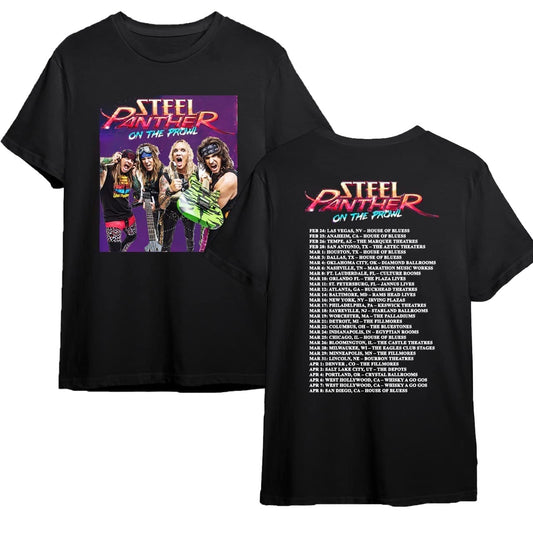 Steel Panther Tour 2023 Shirt, Steel Panther On The Prowl World Tour 2023 Shirt