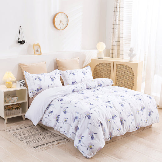 3D Blue Floral Pattern Quilt Cover Set Bedding Set Duvet Cover Pillowcases 291