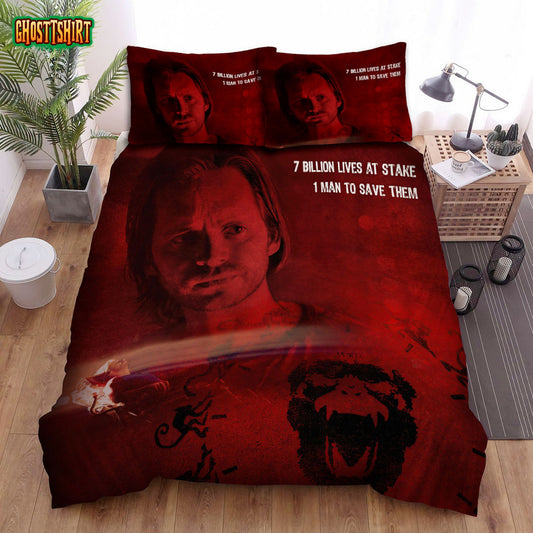 12 Monkeys (2015–2018) 7 Billion Lives At Stake Movie Poster Bed Sheets Duvet Cover Bedding Set