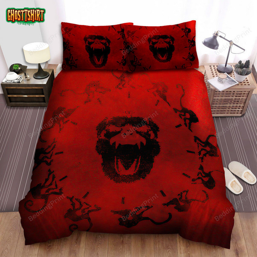 12 Monkeys (2015–2018) Angry Monkey Movie Poster Bed Sheets Duvet Cover Bedding Set