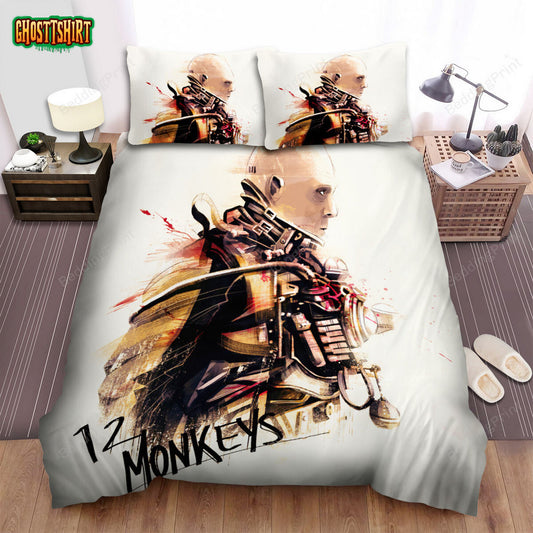 12 Monkeys (2015–2018) Armed Man Movie Poster Bed Sheets Duvet Cover Bedding Set