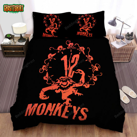 12 Monkeys (2015–2018) Bruce Willis Movie Poster Bed Sheets Duvet Cover Bedding Set