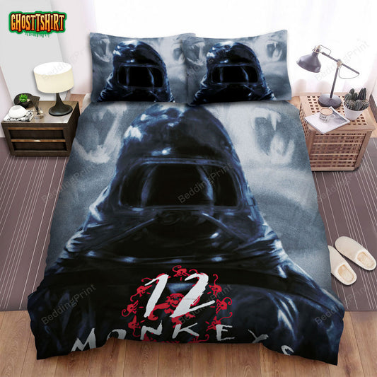 12 Monkeys (2015–2018) Protective Gear Movie Poster Bed Sheets Duvet Cover Bedding Set