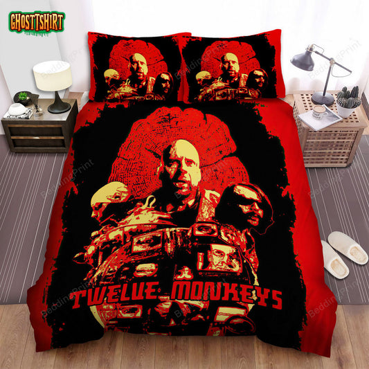 12 Monkeys (2015–2018) Sub Cinema Shanghai Movie Poster Bed Sheets Duvet Cover Bedding Set