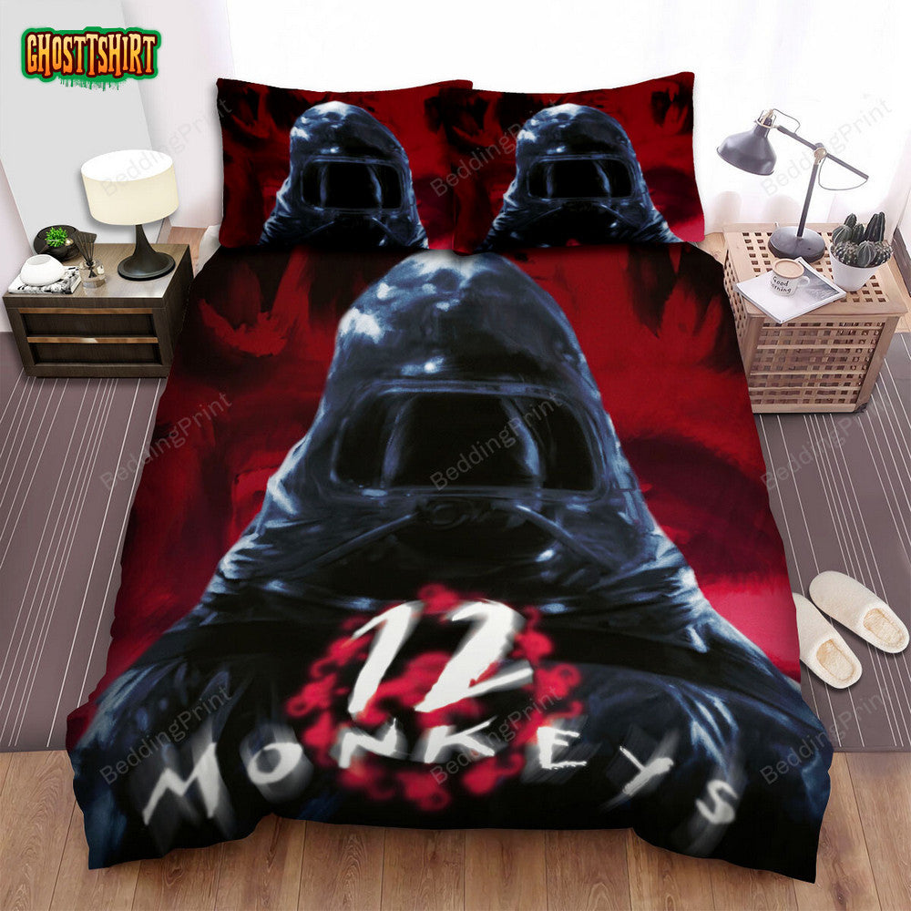 12 Monkeys (2015–2018) The Future Is History Movie Poster Bed Sheets Duvet Cover Bedding Set