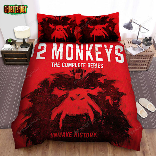 12 Monkeys (2015–2018) Unmake History Movie Poster Bed Sheets Duvet Cover Bedding Set
