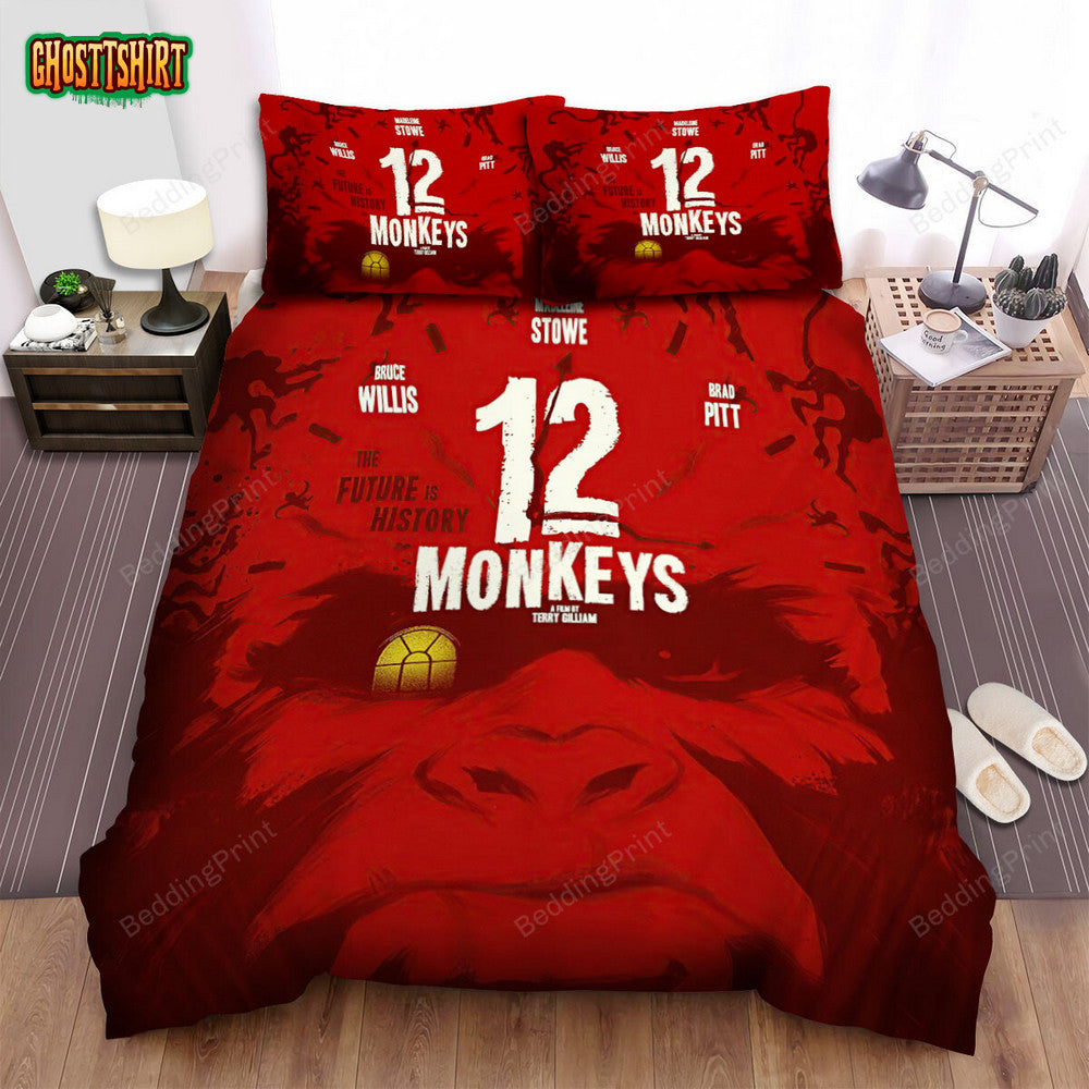 12 Monkeys (2015–2018) Window Movie Poster Bed Sheets Duvet Cover Bedding Set