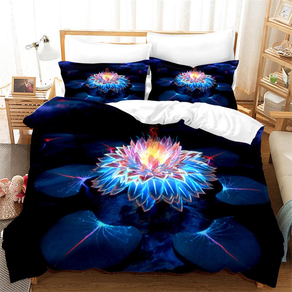 3D Artistic Color Floral Quilt Cover Set Bedding Set Duvet Cover Pillowcases 177