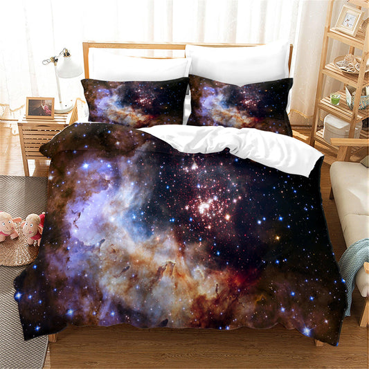 3D Abstract Space Stars Quilt Cover Set Bedding Set Duvet Cover Pillowcases 135