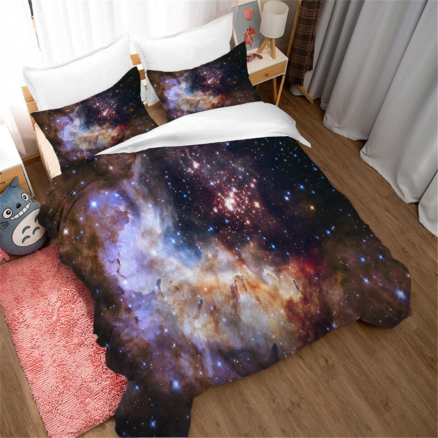 3D Abstract Space Stars Quilt Cover Set Bedding Set Duvet Cover Pillowcases 135