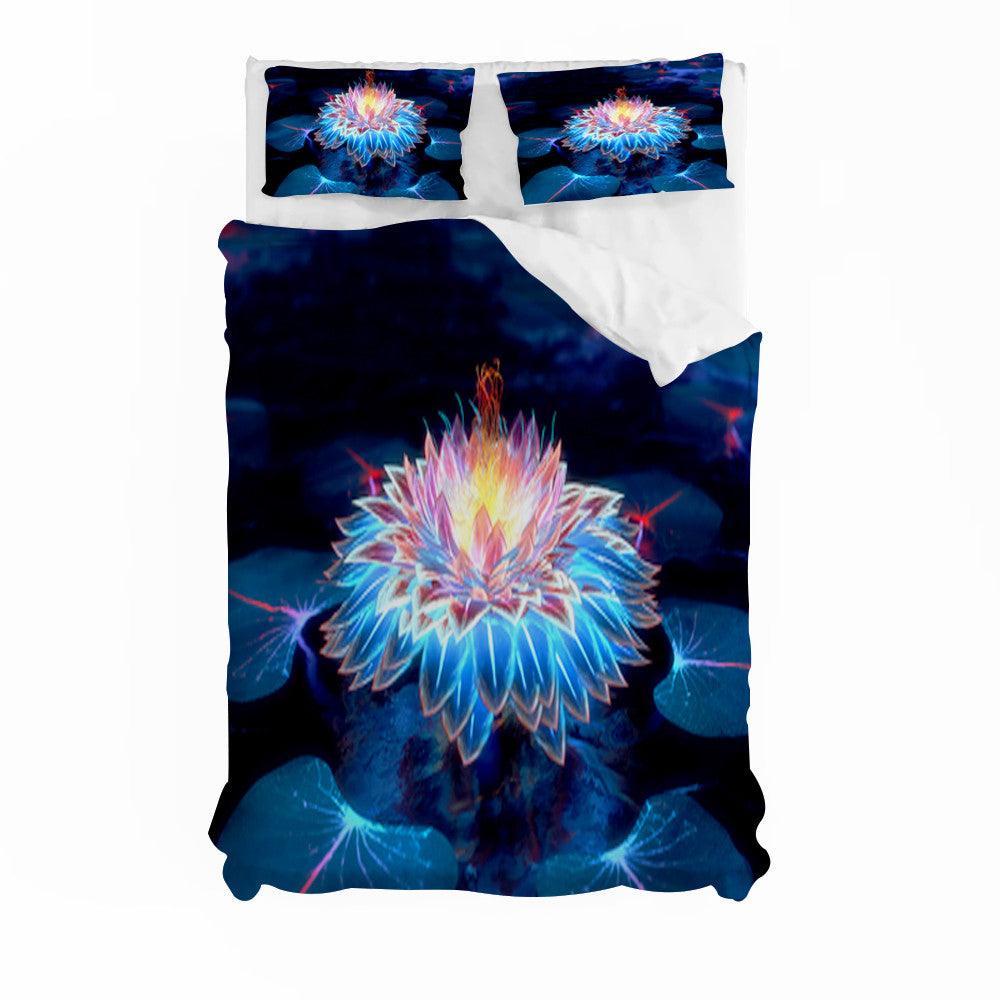 3D Artistic Color Floral Quilt Cover Set Bedding Set Duvet Cover Pillowcases 177