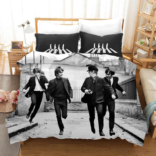 3D Band The Beatles Quilt Cover Set Bedding Set Pillowcases 66