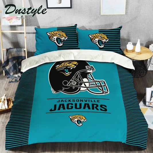 NFL Jacksonville Jaguars Helmet Teal Bedding Set