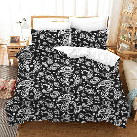 3D Black Peacock Feather Quilt Cover Set Bedding Set Duvet Cover Pillowcases 165