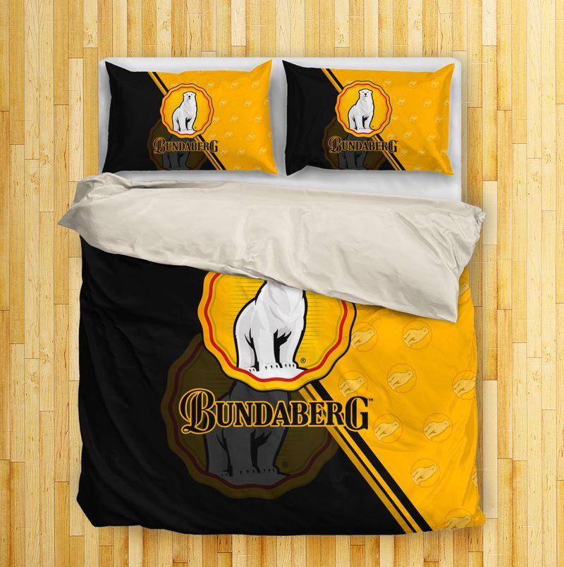Bundaberg Rum Yellow Black Bedding Set