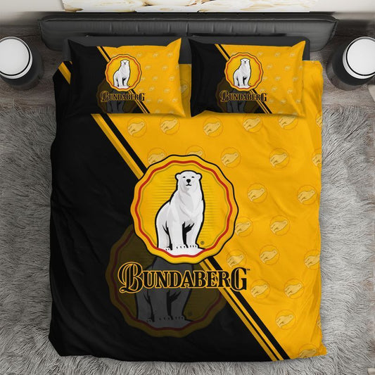 Bundaberg Rum Yellow Black Bedding Set