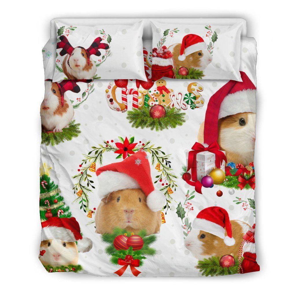 Personalized 3-piece Duvet Cover Bedding Set  Christmas Guinea Pig CL04100062MDB Bedding Sets