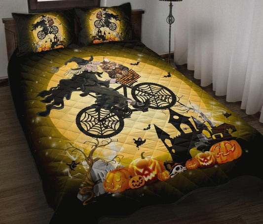 Personalized 3-piece Duvet Cover Bedding Set  Halloween Cat CL04120126MDB Bedding Sets