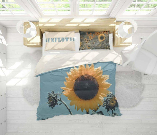 Personalized 3-piece Duvet Cover Bedding Set  Summer Sunflower CLA0410271B Bedding Sets