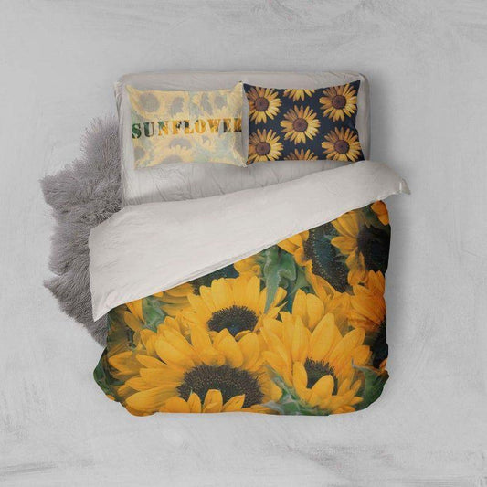 Personalized 3-piece Duvet Cover Bedding Set  Summer Sunflower CLA0410270B Bedding Sets