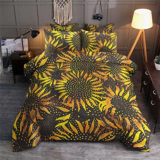 Personalized 3-piece Duvet Cover Bedding Set Summer Sunflowers VD0701565B Bedding Sets