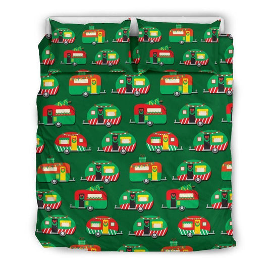 Personalized 3-piece Duvet Cover Bedding Set  Camper Camping Christmas CL05110175MDB Bedding Sets