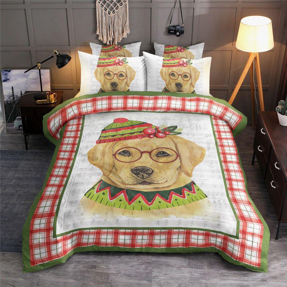 Personalized 3-piece Duvet Cover Bedding Set  Christmas Dog HT1312018T Bedding Sets