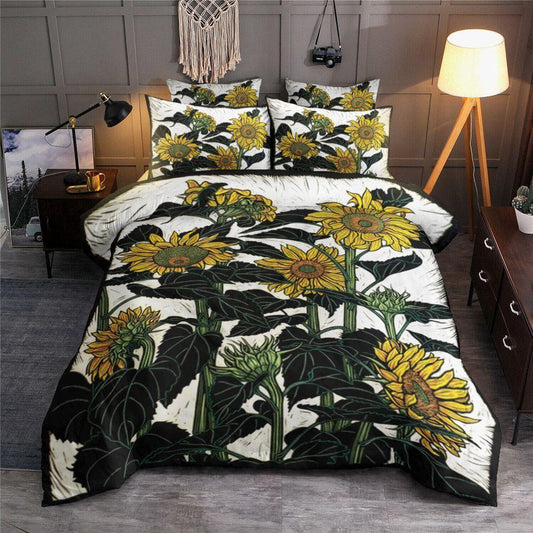 Personalized 3-piece Duvet Cover Bedding Set  Sunflower HM1212074T Bedding Sets