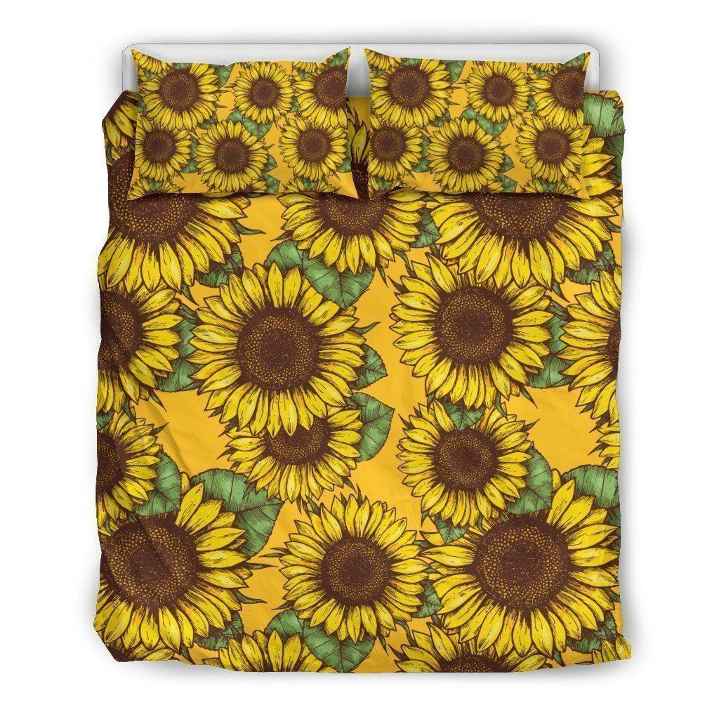 Personalized 3-piece Duvet Cover Bedding Set Classic Vintage Sunflower CL16100210MDB Bedding Sets