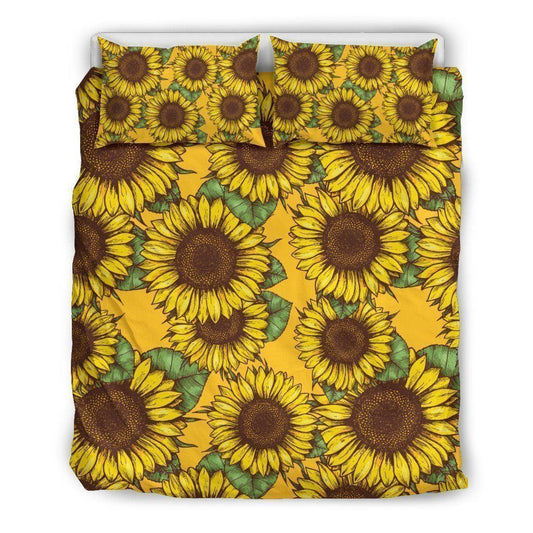 Personalized 3-piece Duvet Cover Bedding Set Classic Vintage Sunflower CL16100210MDB Bedding Sets