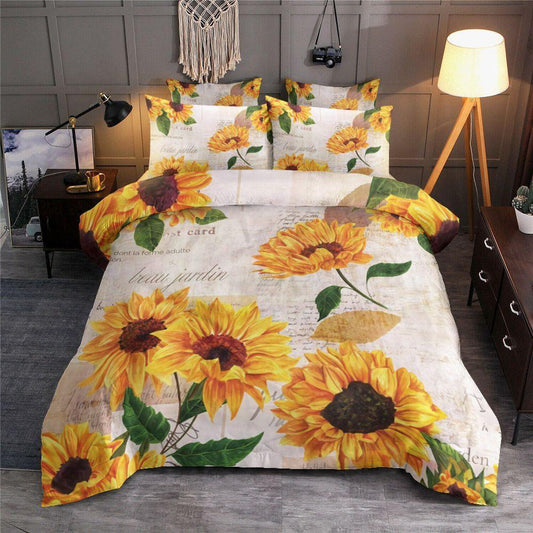 Personalized 3-piece Duvet Cover Bedding Set  Sunflower TN1212077T Bedding Sets