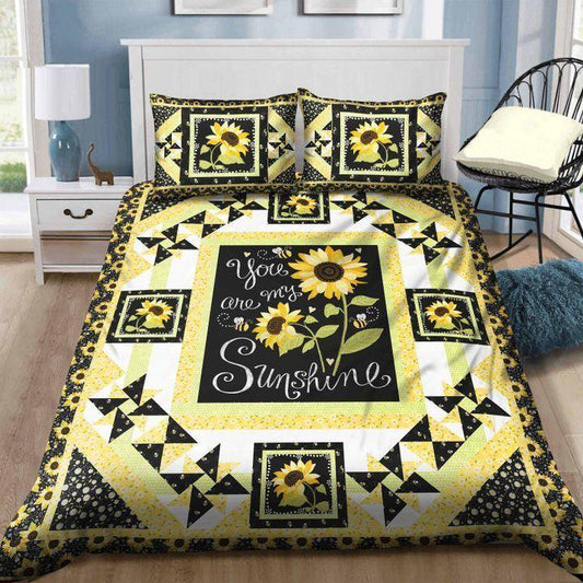 Personalized 3-piece Duvet Cover Bedding Set  Sunflower CLM1511424B Bedding Sets