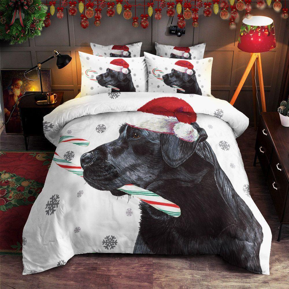 Personalized 3-piece Duvet Cover Bedding Set Labrador Retrievers Christmas TT1411044T Bedding Sets
