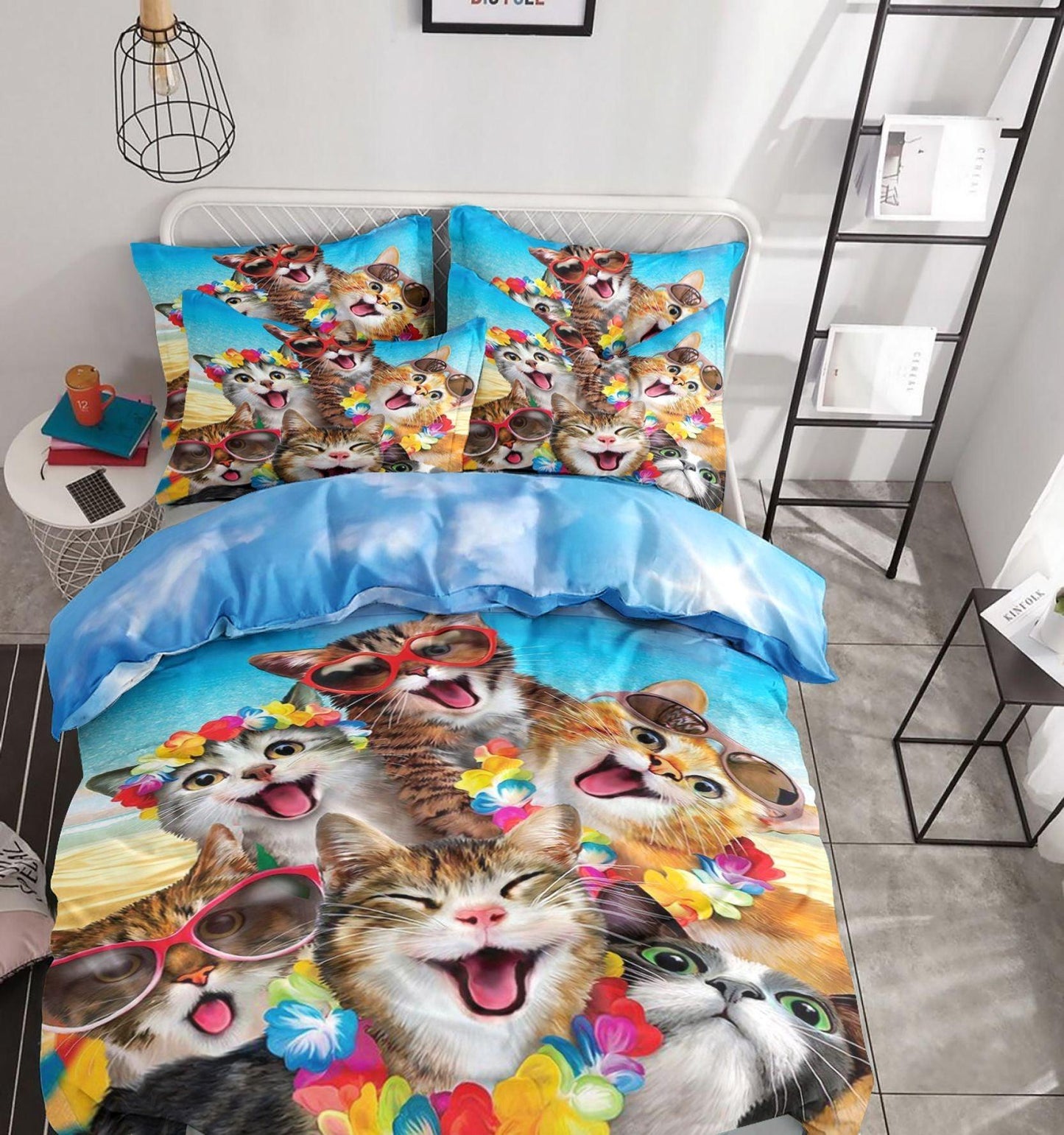 Cat TL160914T Bed Sheets Spread Comforter Duvet Cover Bedding Sets