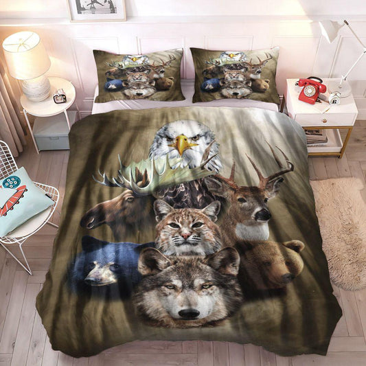 Personalized 3-piece Duvet Cover Bedding Set Halloween Cozy Bedding Set, Werewolves Of London Queen Size Bedding Set, Animal Wolf Bear Cat Deer Bedding Set, Gifts for Werewolves