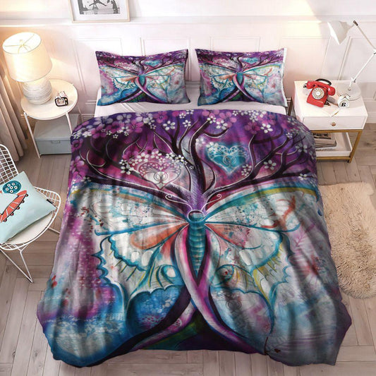 Butterfly King Size Bedding Set, Monarch Soft Duvet Cover Set, Butterfly Bedding Set, Gifts for Butterfly