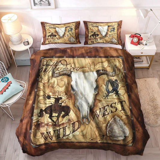 Cowboy Soft Duvet Cover Set, Western Cowboy King Size Bedding Set, Cowboy Bedding Sets, Gifts for Cowboy