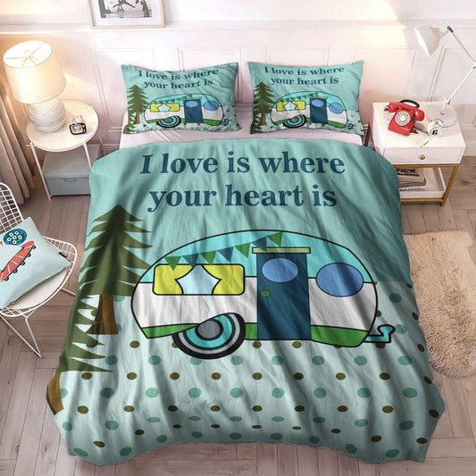 80s Queen Size Bedding Set, Camper Cozy Bedding Set, Vintage Soft Duvet Cover Set, Retro Camper Bedding Sets, Gifts for Camper