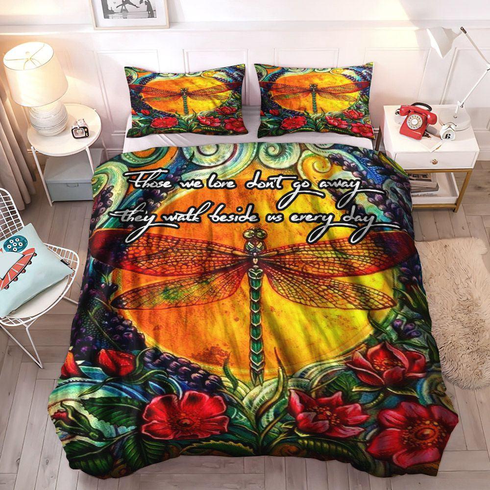 Personalized 3-piece Duvet Cover Bedding Set Dragonfly Queen Size Bedding Set, Dragonfly Bedding Set, Gifts for Dragonfly