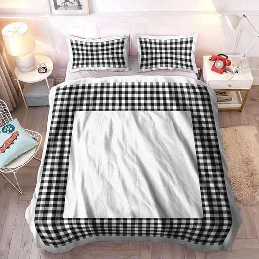 American Buffalo Soft Duvet Cover Set, Check Bedding Set, Annie Buffalo Black Check Bedding Sets, Gifts for Check