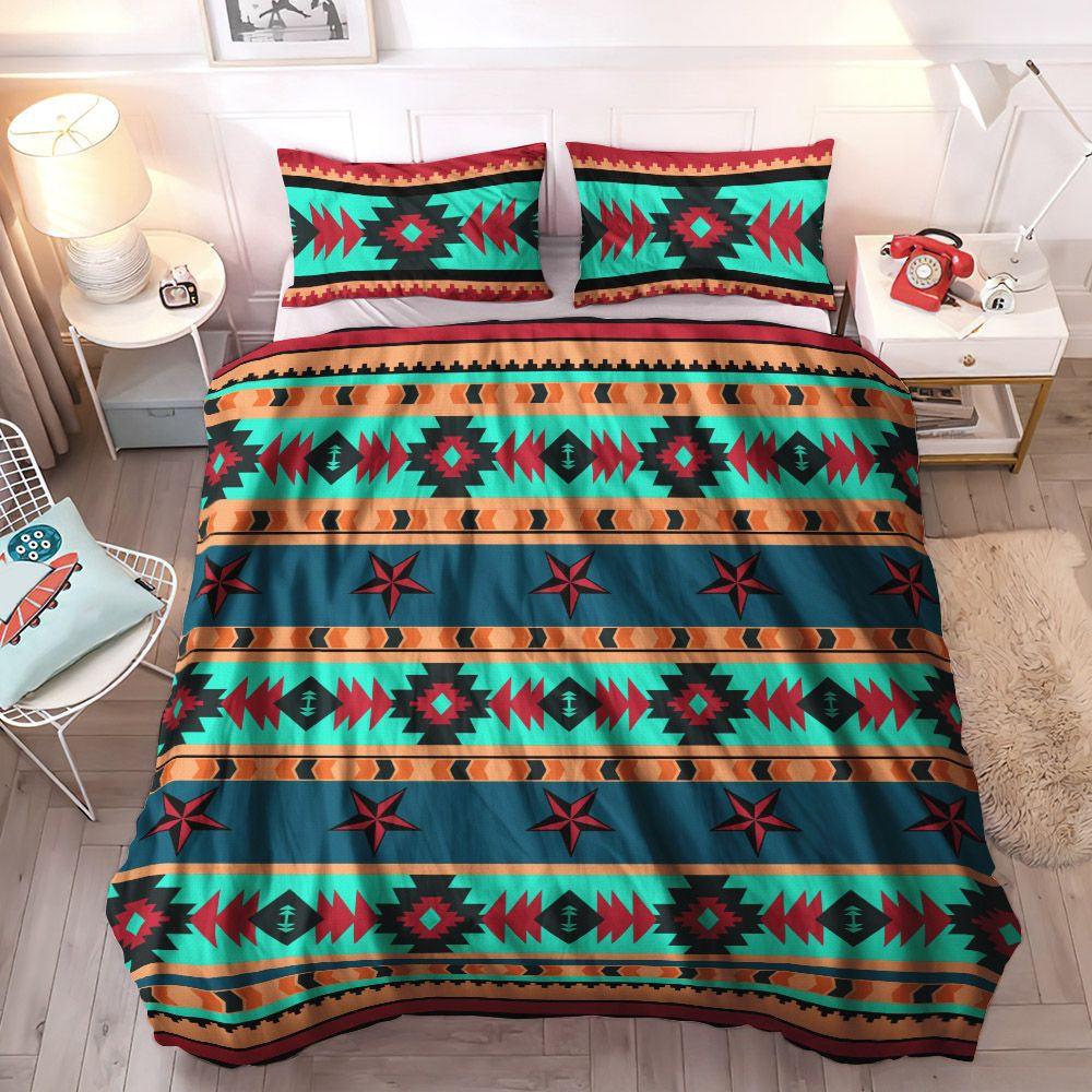Bedding Set, Soft Duvet Cover Set, Queen Size Bedding Set, Cozy Bedding Set, King Size Bedding Set, Turquoise Desert Bedding Set