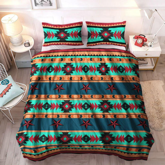 Bedding Set, Soft Duvet Cover Set, Queen Size Bedding Set, Cozy Bedding Set, King Size Bedding Set, Turquoise Desert Bedding Set
