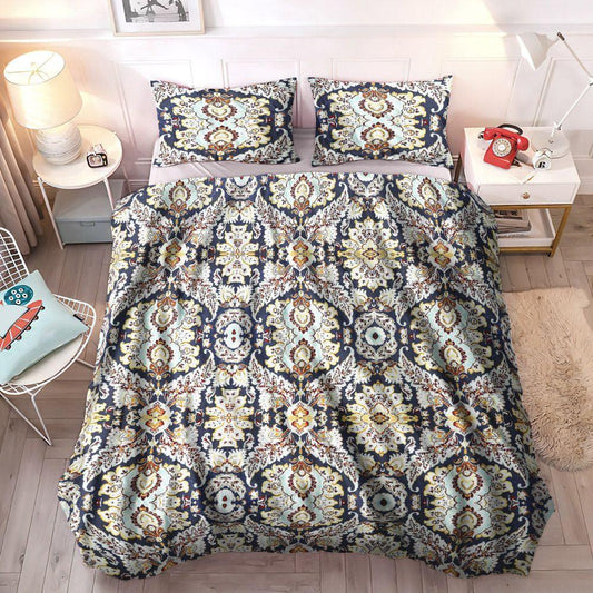 Floral Queen Size Bedding Set, Flower Soft Duvet Cover Set, Croscill Finnegan Flower Bedding Sets, Gifts for Flower