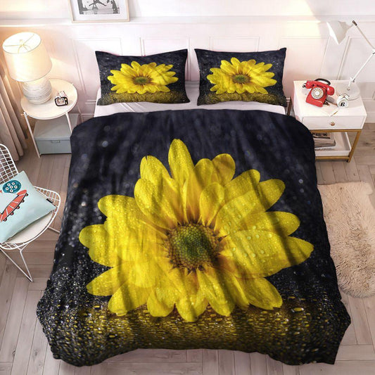 Personalized 3-piece Duvet Cover Bedding Set Sunflower Cozy Bedding Set, Flower Queen Size Bedding Set, Helianthus Bedding Set, Sunflower 8 Bedding Set, Gifts for Sunflower