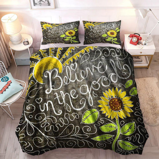 Flower Bedding Set, Helianthus Cozy Bedding Set, Sunflower Soft Duvet Cover Set, Sunflower Bedding Set, Gifts for Sunflower