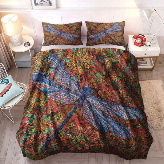 Personalized 3-piece Duvet Cover Bedding Set  Dragonfly King Size Bedding Set, Dragonfly Bedding Sets, Gifts for Dragonfly