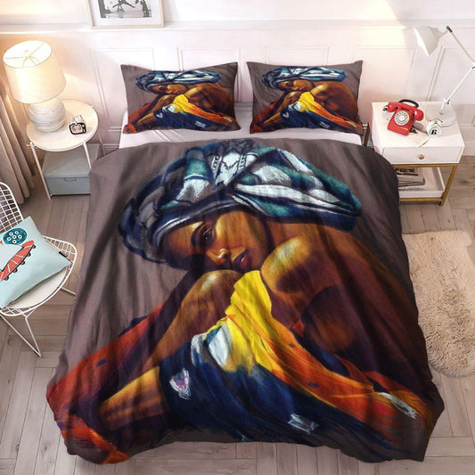 Black Queen Soft Duvet Cover Set, Equality King Size Bedding Set, Civil Rights Queen Size Bedding Set, Black Woman Bedding Set, Gifts for Black Woman
