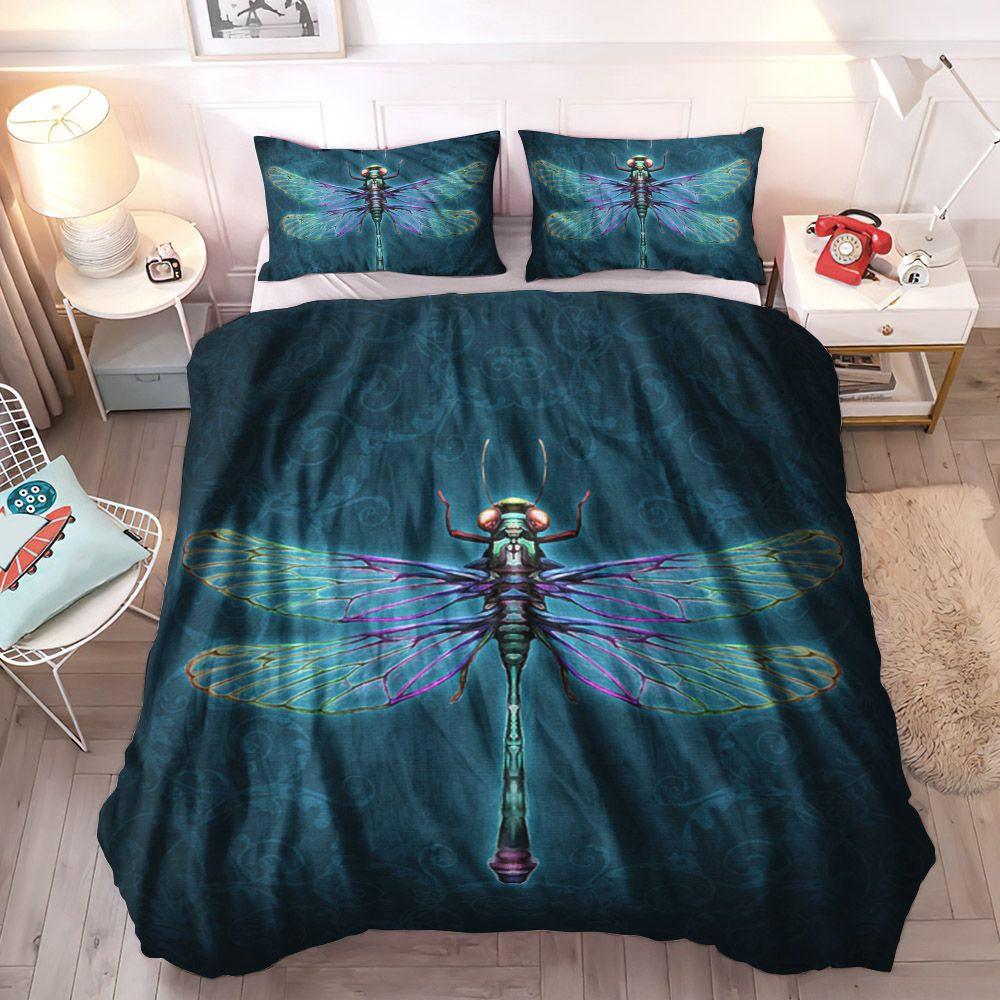 Dragonfly Soft Duvet Cover Set, Dragonfly Bedding Sets, Gifts for Dragonfly