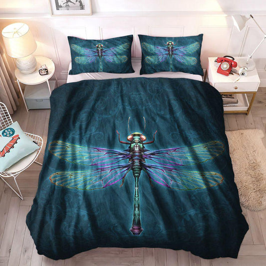 Dragonfly Soft Duvet Cover Set, Dragonfly Bedding Sets, Gifts for Dragonfly