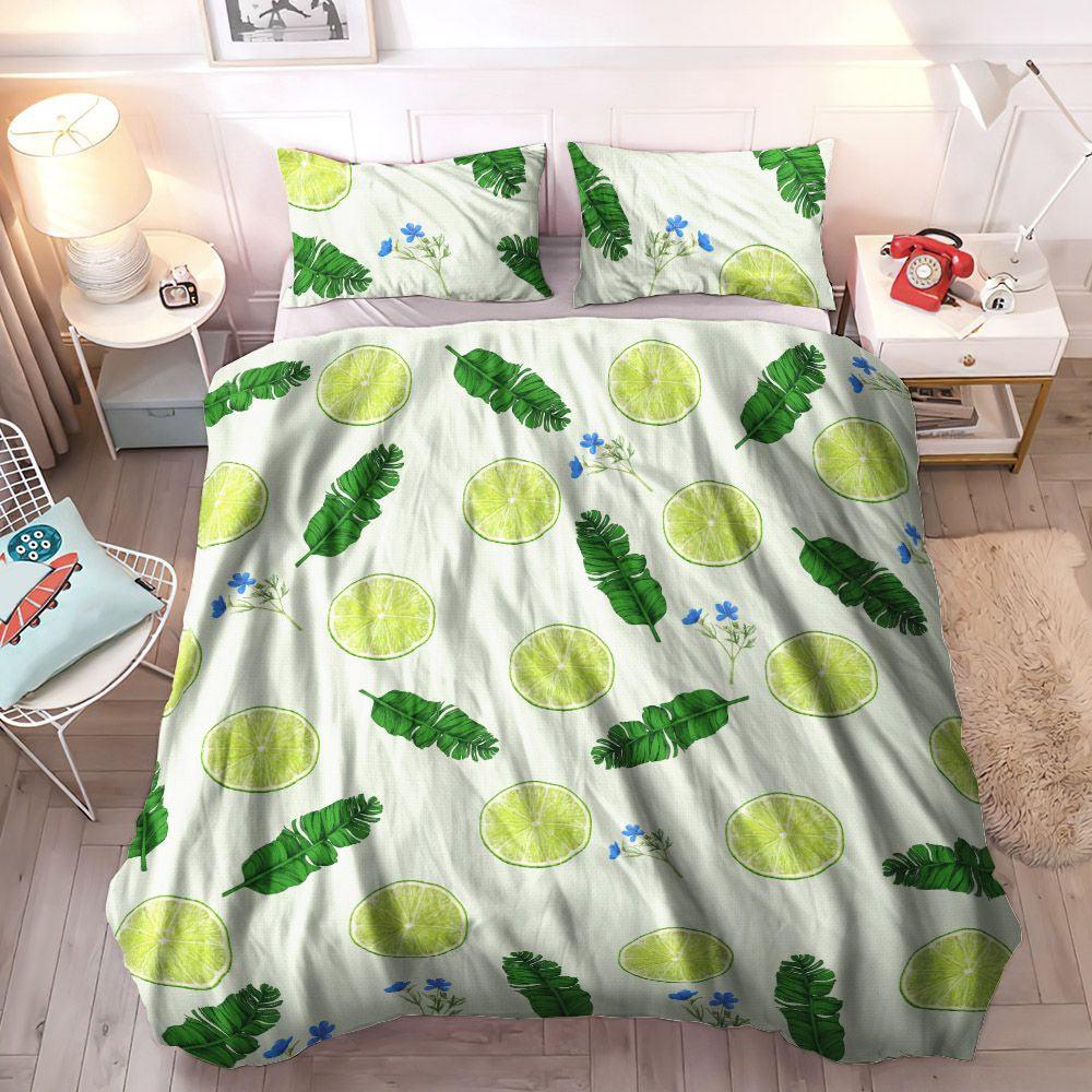 Bedding Set, Queen Size Bedding Set, Cozy Bedding Set, King Size Bedding Set, Soft Duvet Cover Set, Lime Bedding Sets